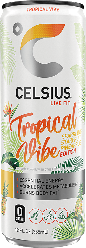 CELSIUS TROPICAL VIBE 12OZ