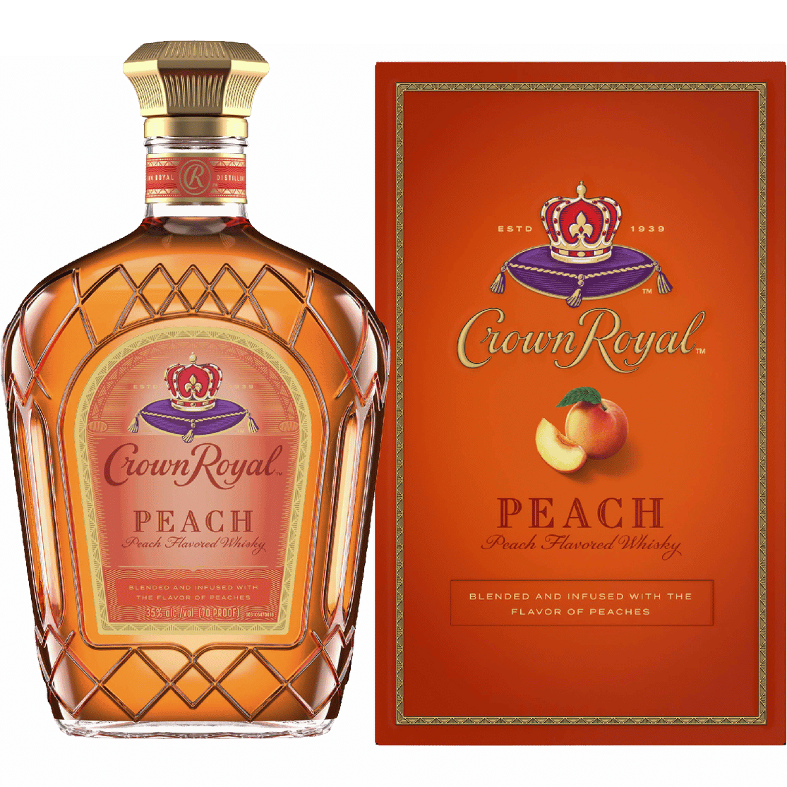 CROWN ROYAL PEACH 750ML