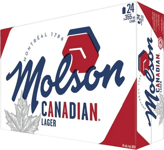 Canadian molson 24pk cans