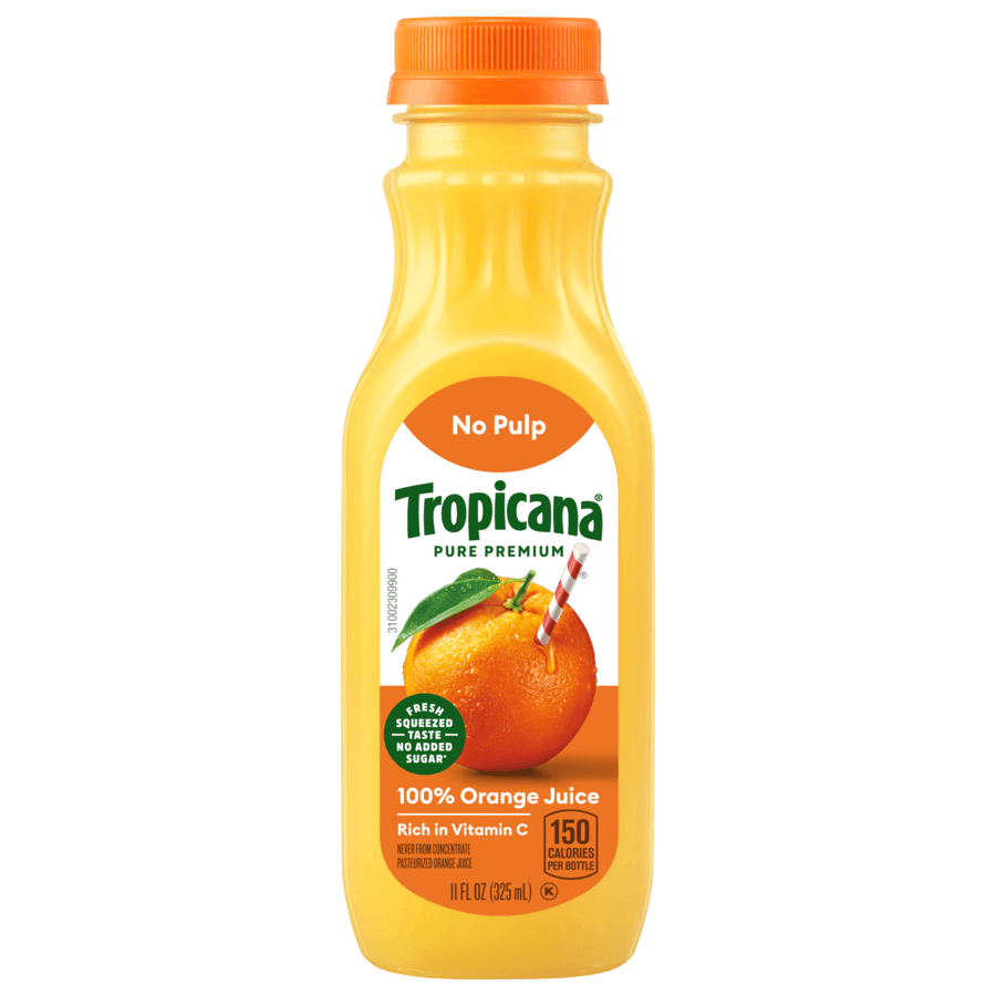 TROPICANA NO PULP ORANGE 11OZ