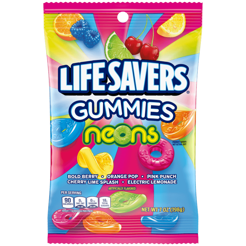 LIFE SAVERS NEON GUMMIES 7 OZ