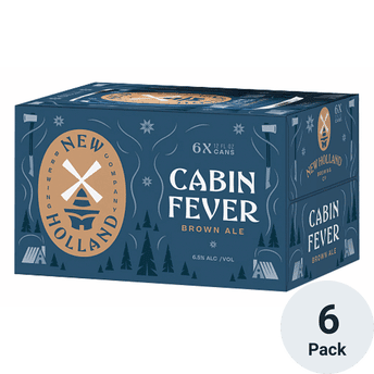 NEW HOLLAND CABIN FEVER - BROWN ALE - 6 CANS