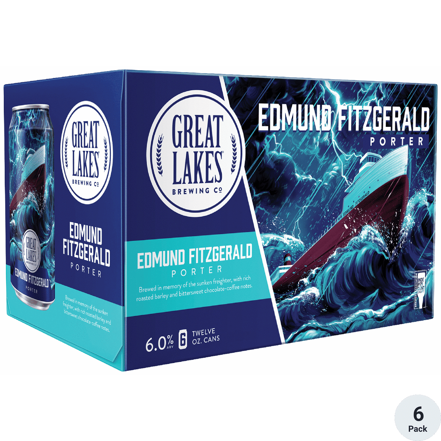 EDMUND FITZGERALD PORTER - 6 CANS