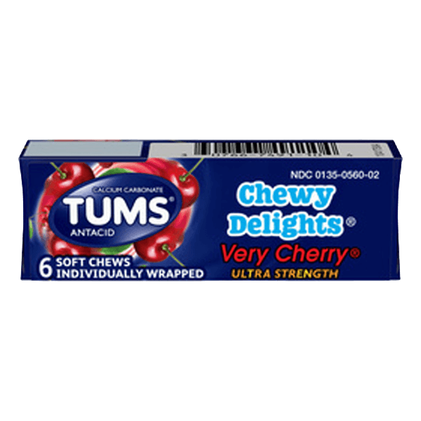 TUMS VERY CHERRY 6 SOFT CHEWS