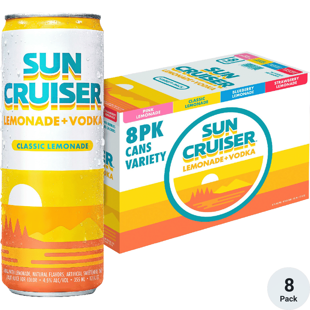 Sun cruiser lemonade+vodka 8pk cans