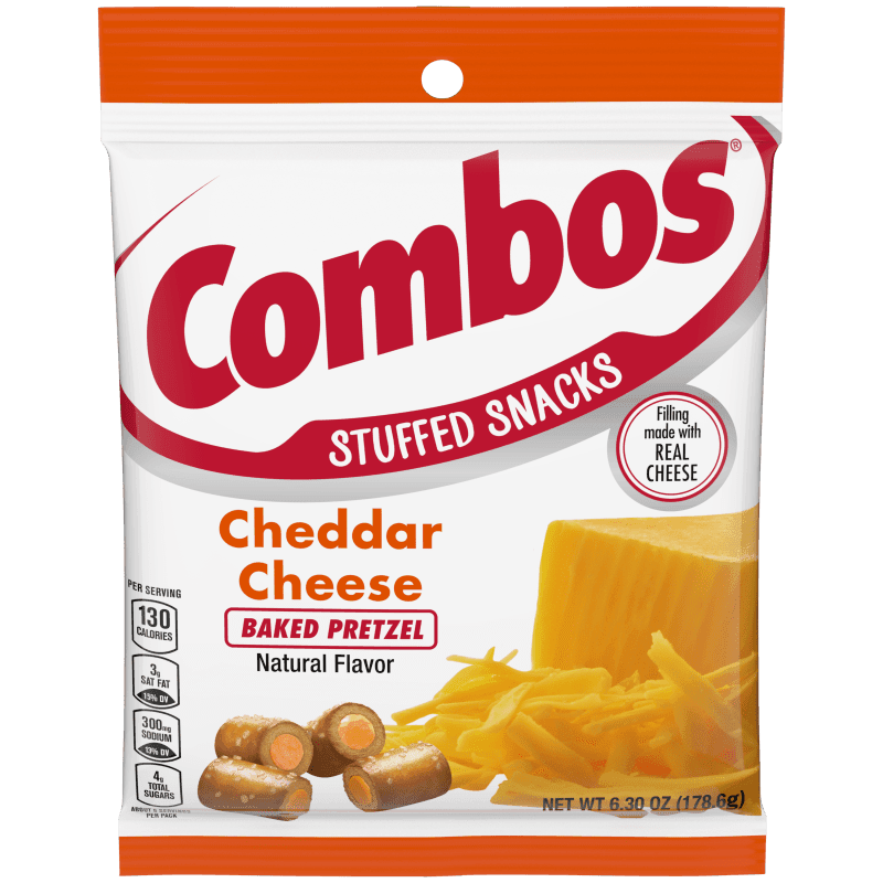 COMBOS CHEDDAR CHEESE PRETZELS 6.30 OZ