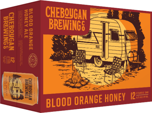 CHEBOYGAN BREWING - BLOOD ORANGE HONEY ALE - 6 CANS