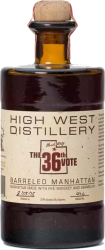 High west Distillery Manhattan