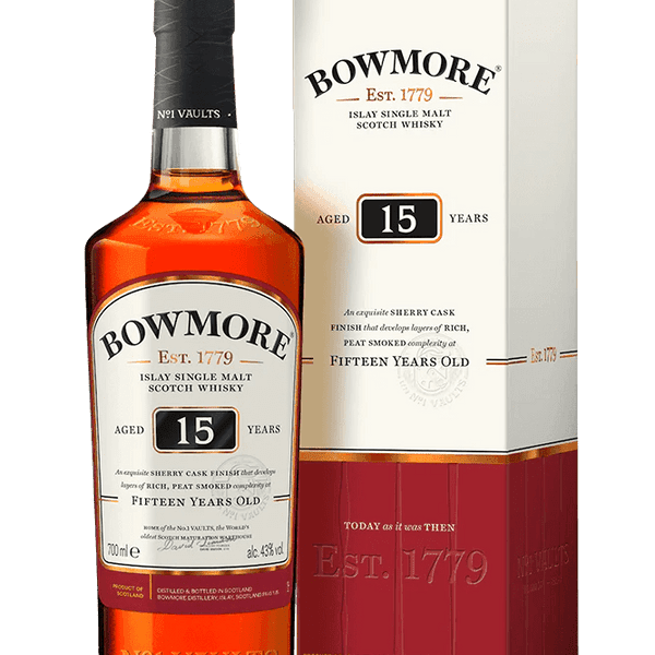 BOWMORE 15YR 750ML