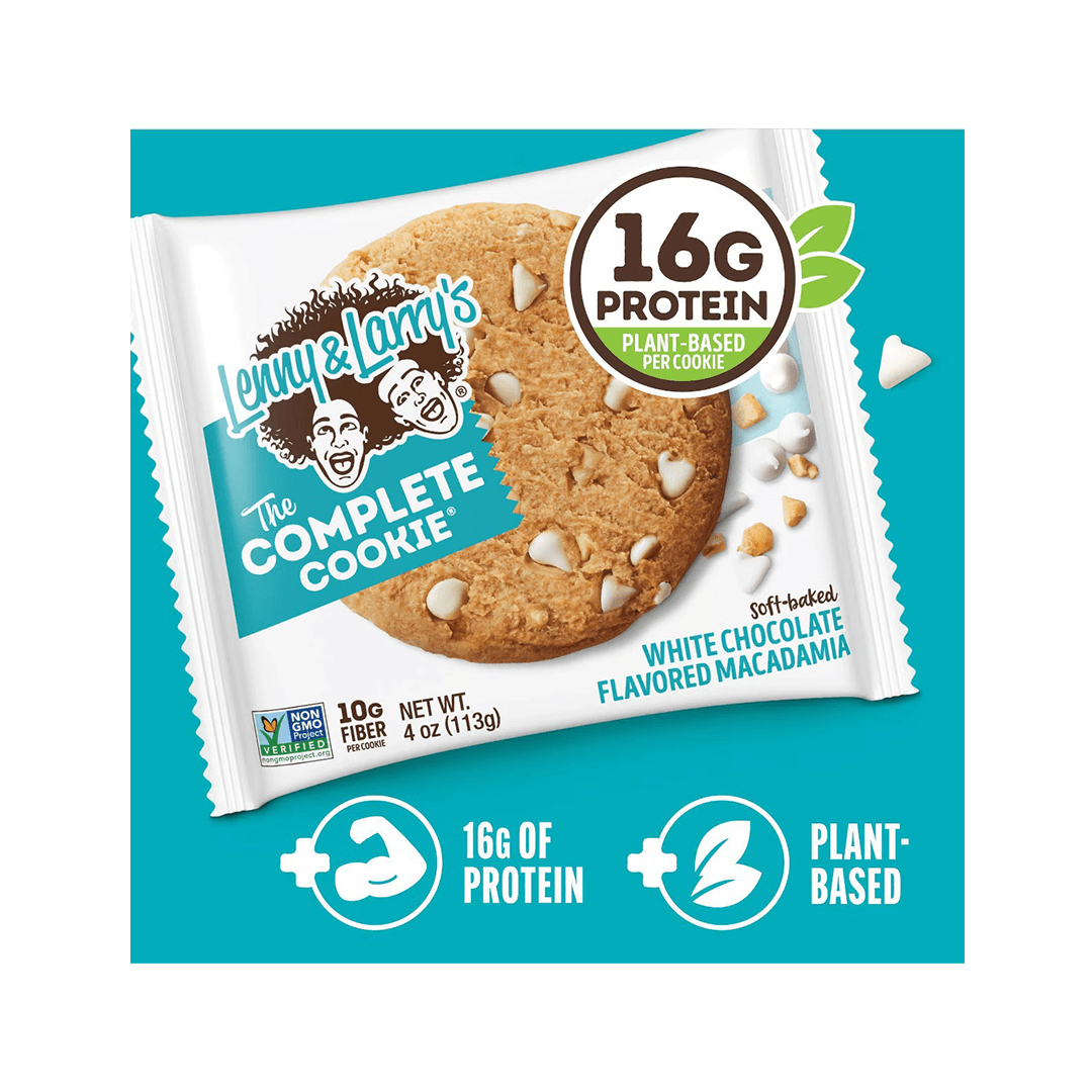 Lenny & Larry's white Chocolate Flavored Macadamia 16G protein & 10 G Fiber