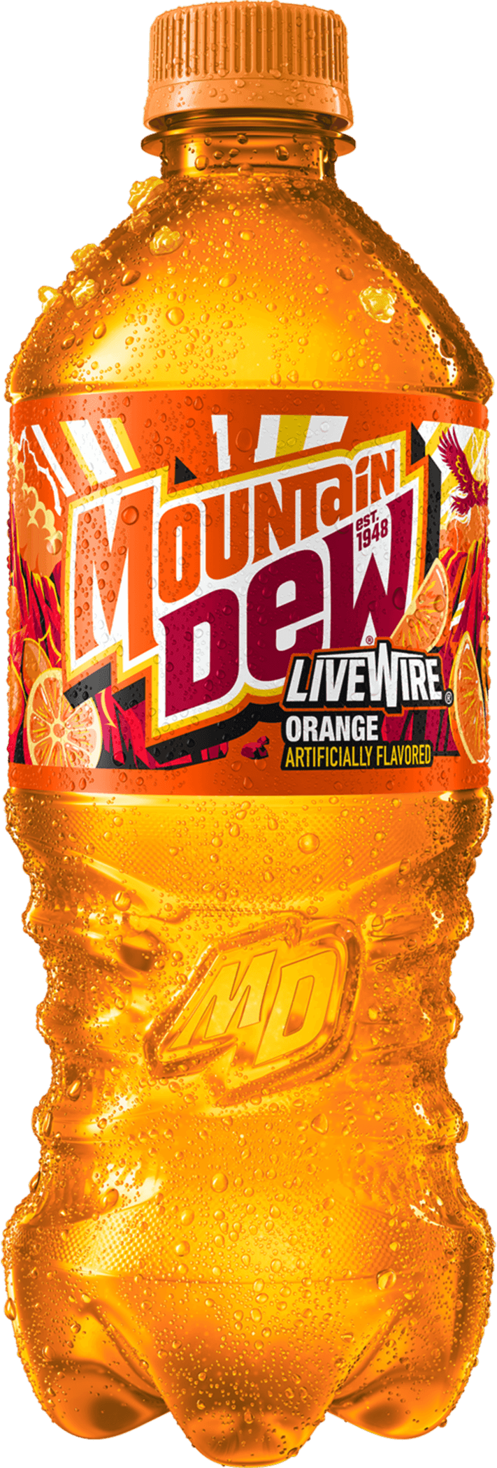 MOUNTAIN DEW LIVE WIRE ORANGE 20OZ