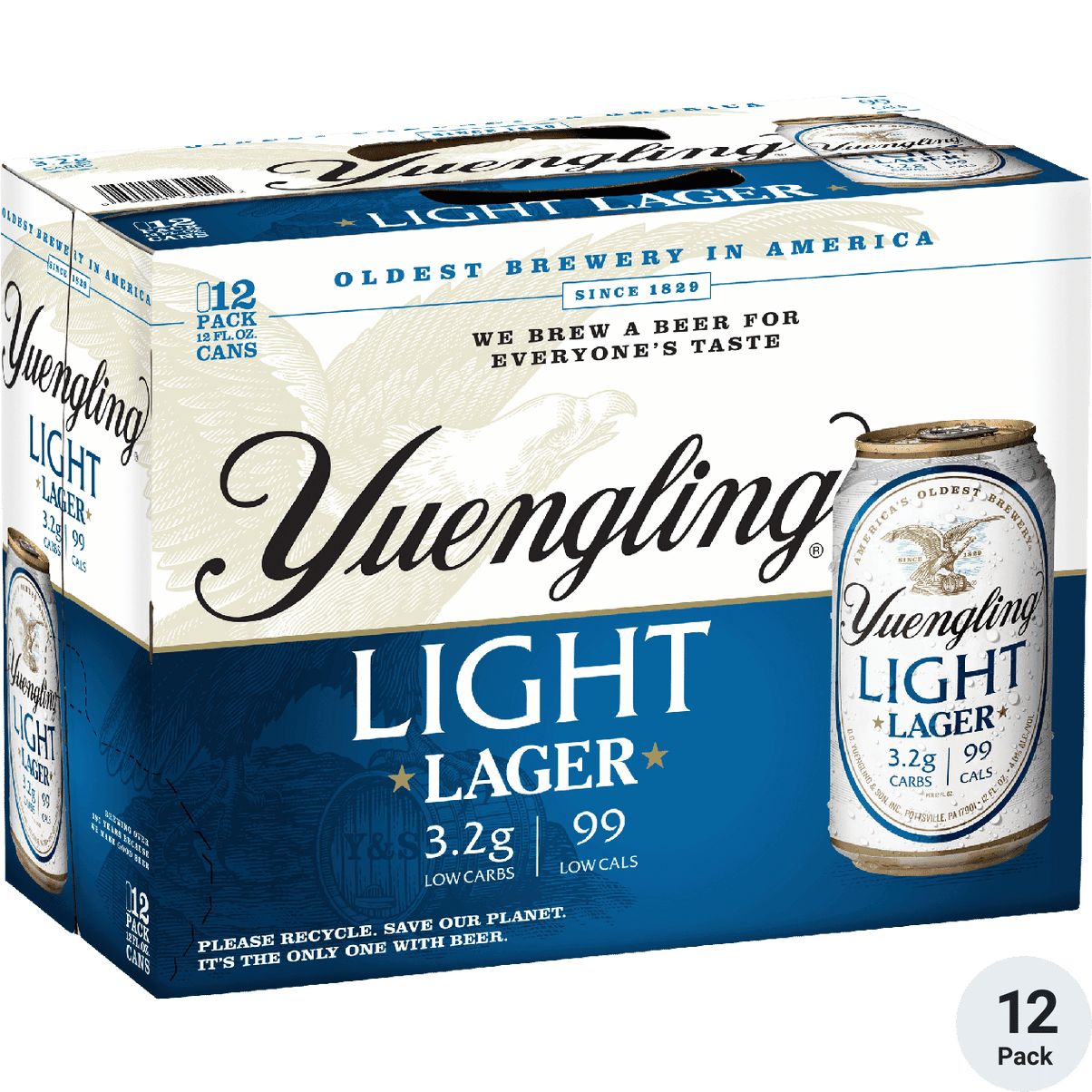 Yuengling light lager 12pk cans