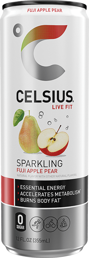 CELSIUS FUJI APPLE PEAR 12OZ