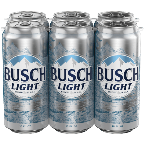 busch light 16oz 6pk cans