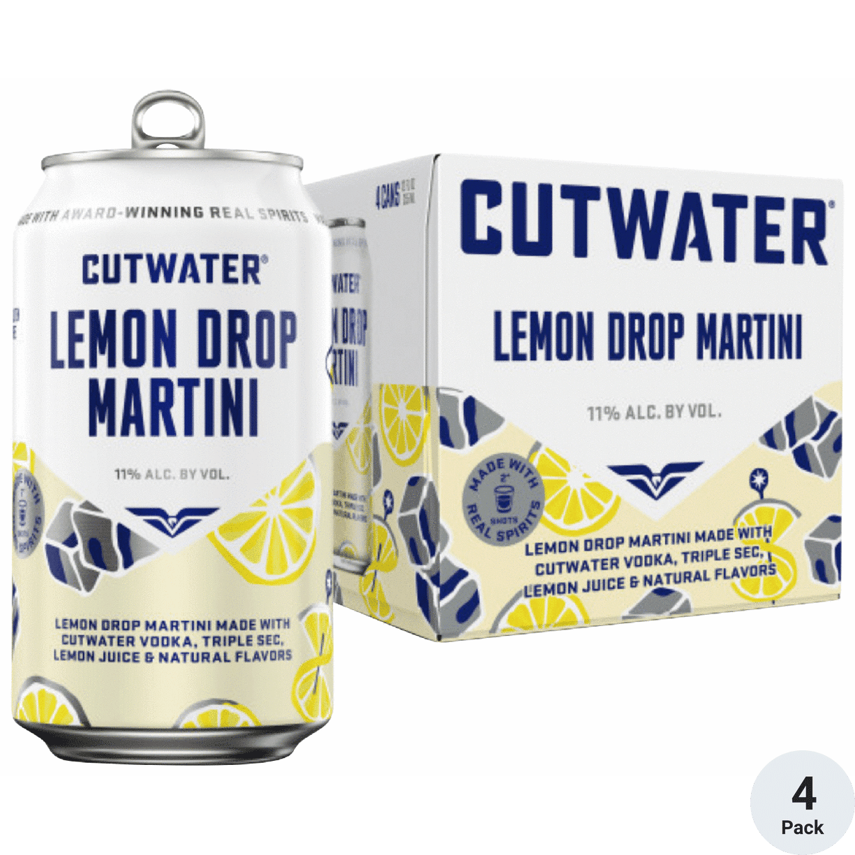 CUT WATER Lemon Drop Martini - 4PK