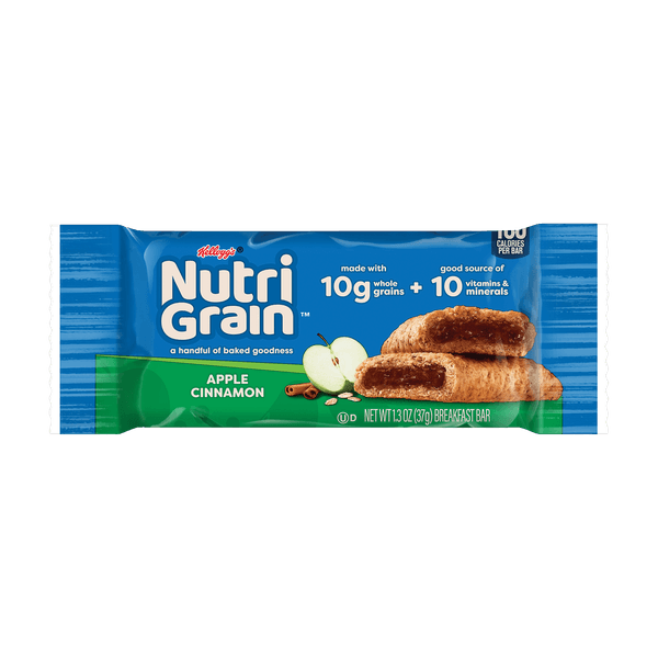 KELLOGS NUTRI GRAIN APPLE CINN BAR