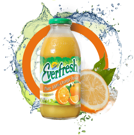 EVERFRESH ORANGE JUICE 16OZ