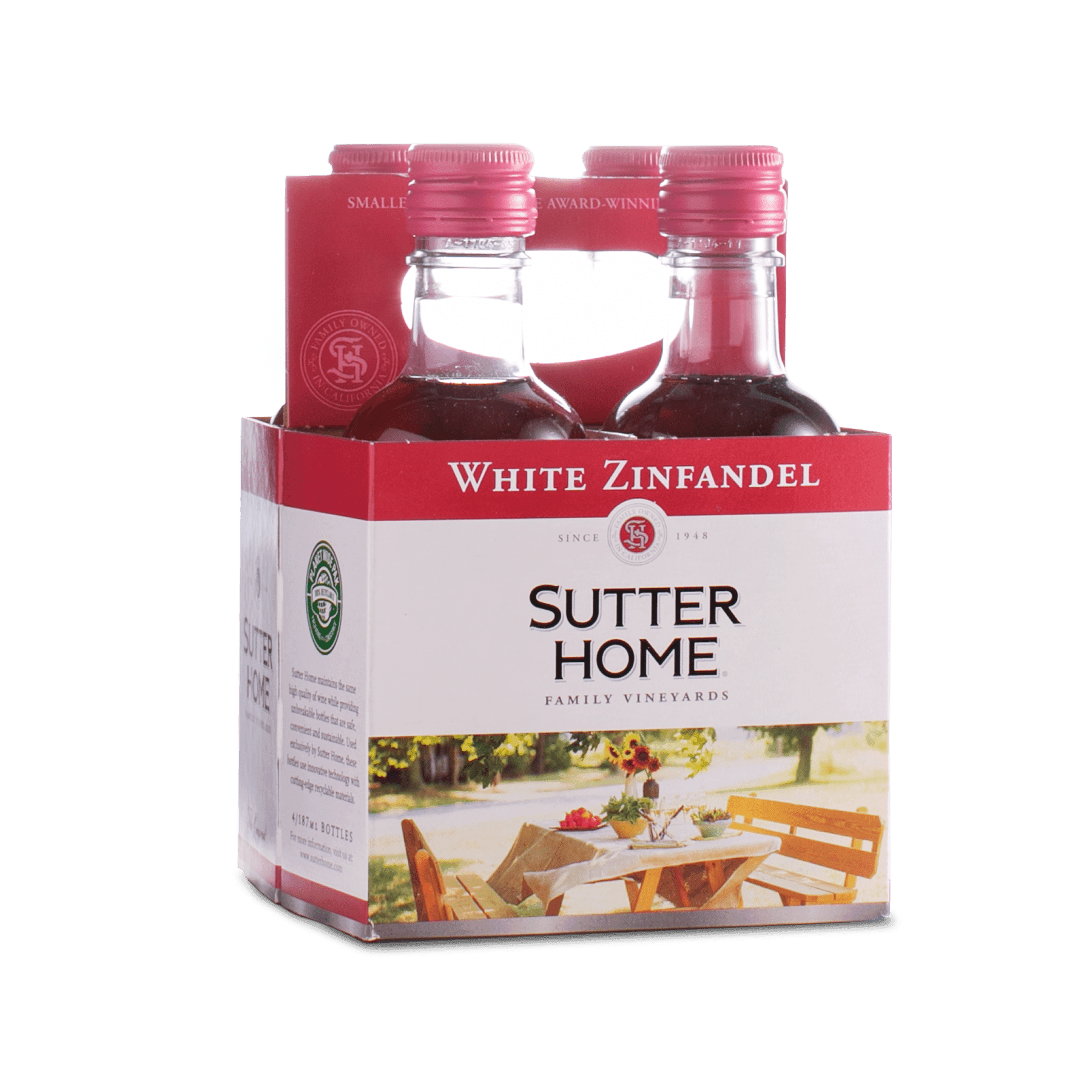 Sutter Home White Zinfandel 4 pk