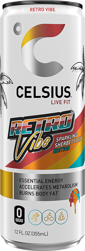 CELSIUS RETRO VIBE 12OZ
