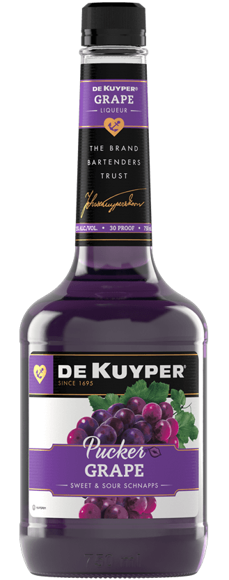 DEKUYPER GRAPE PUCKER SCHNAPPS 750 ML