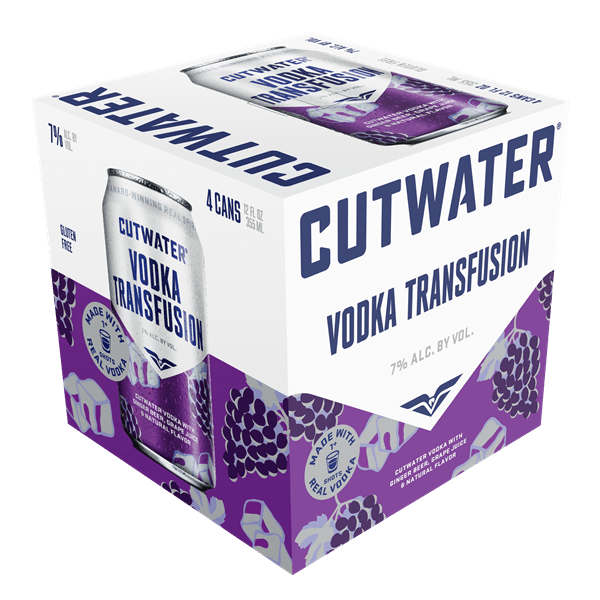 CUT WATER VODKA TRANSFUSION - 4PK