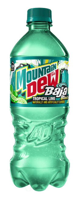 MOUNTAIN DEW BAJA BLAST TROPICAL LIME 20OZ