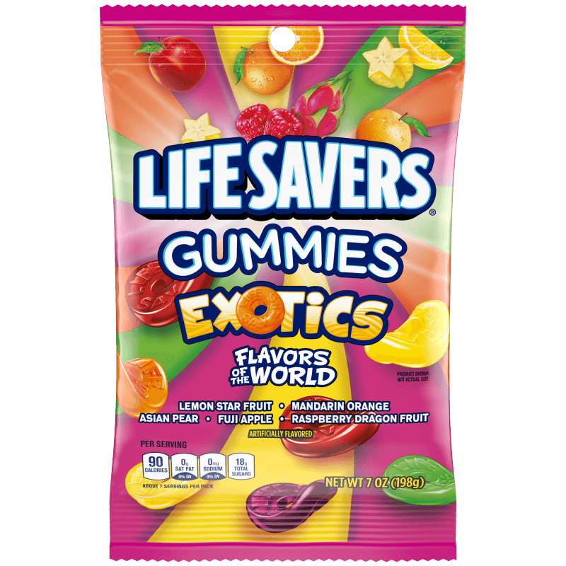 LIFE SAVERS EXOTICS GUMMIES 7 OZ