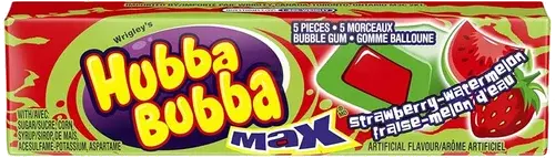 HUBBA BUBBA STRAWBERRY WATERMELON 5 PIECES