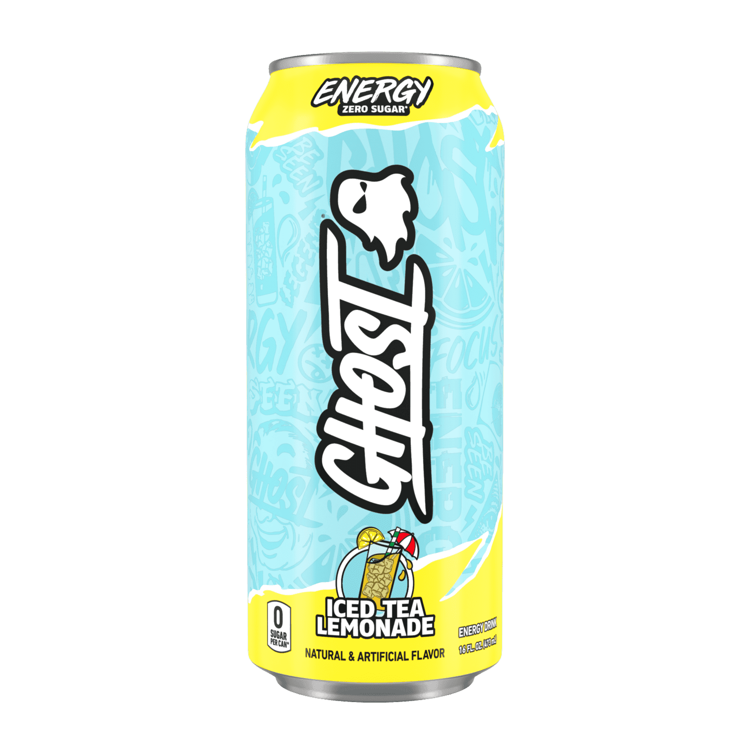 GHOST ICED TEA LEMONADE ZERO SUGAR 16OZ