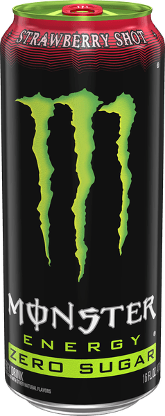 MONSTER ZERO SUGAR STRAWBERRY SHOT 16OZ