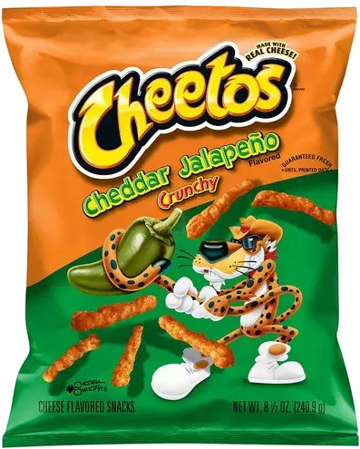 CHEETOS CHEDDAR JALAPENO CRUNCHY 240.9G