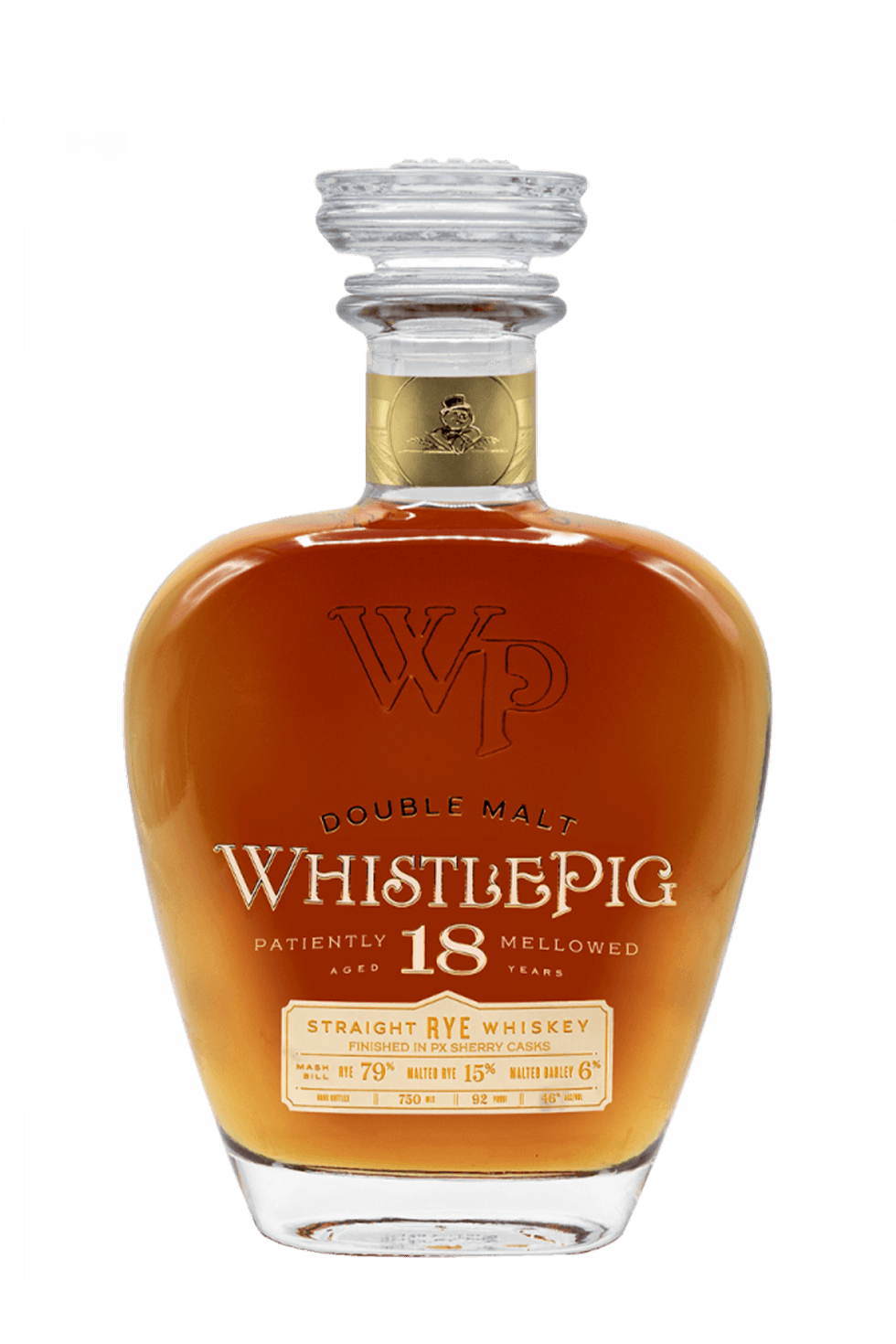 Double malt Whistlepig straight rye aged 18