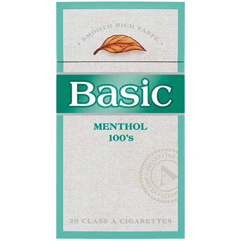 BASIC MENTHOL SILVER 100'S CIGS