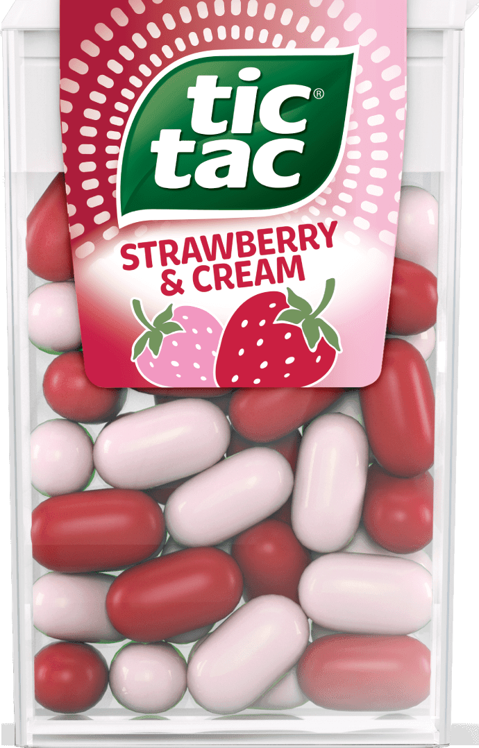 TIC TAC STRAWBERRY & CREAM 60 MINTS
