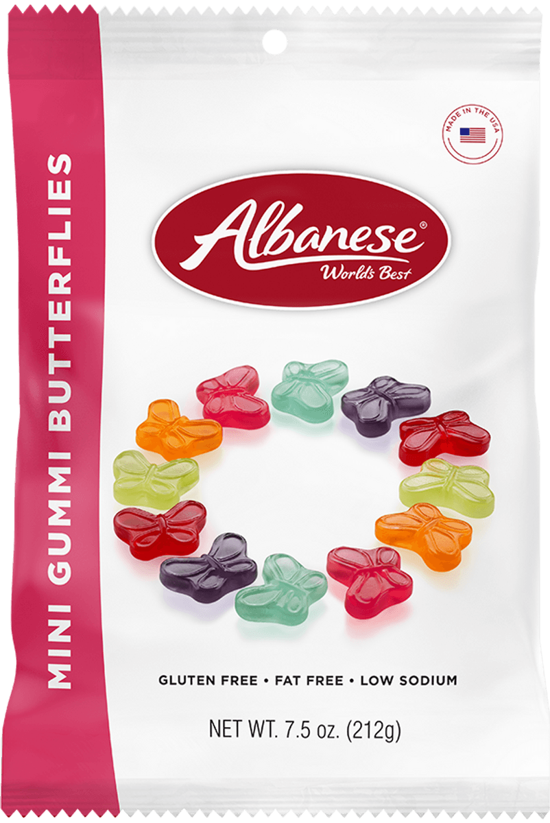 ALBANESE MINI GUMMIES BUTTERFLY 7.5 OZ