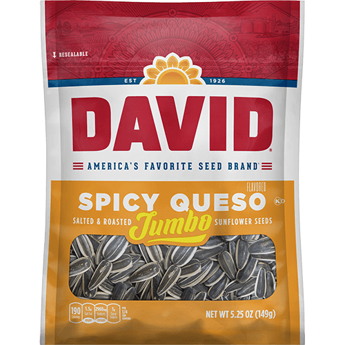 DAVID SPICY QUESO SUNFLOWER SEEDS