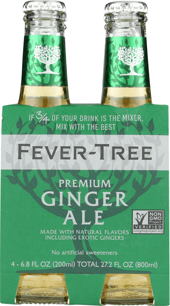 FEVER-TREE GINGER ALE NON-ALCOHOLIC 4-6.8OZ