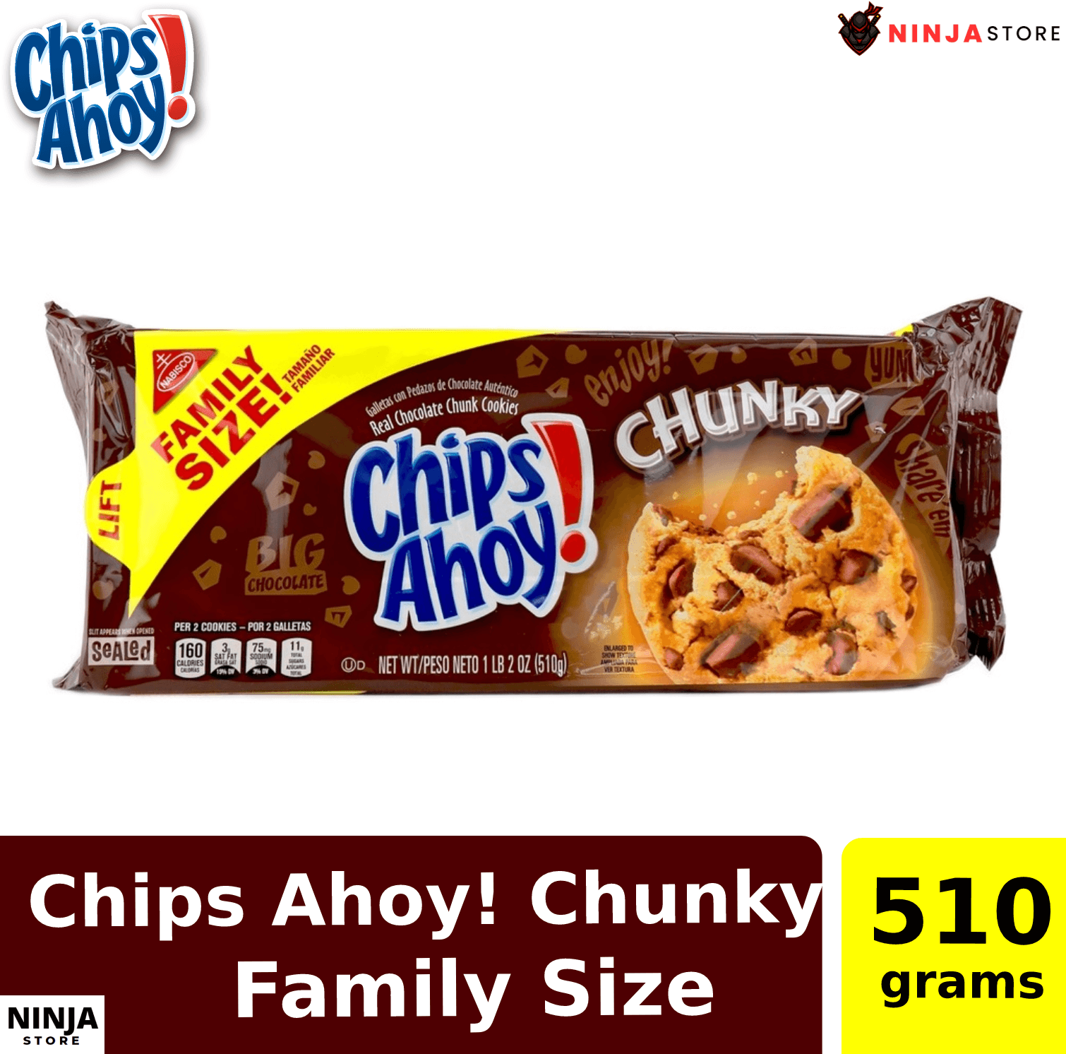 CHIPS AHOY! CHOCOLATE CHUNKS COOKIES 510G