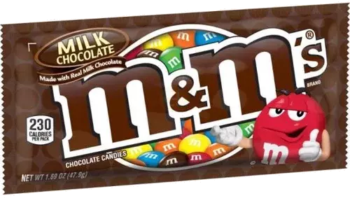 M&M MILK CHOCOLATE 1.69OZ