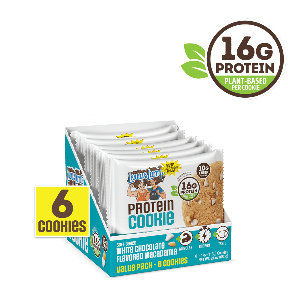 Lenny & Larry's white Chocolate Flavored Macadamia 16G protein & 10 G Fiber