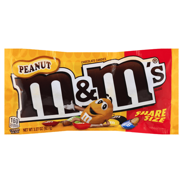 M&M PEANUTS SHARE SIZE