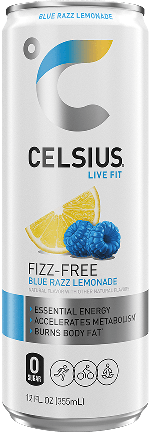 CELSIUS BLUE RAZZ LEMONADE 12OZ