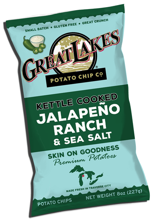 GREAT LAKES POTATO CHIP KETTLE COOKED JALAPENO RANCH 8OZ