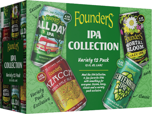 FOUNDERS IPA COLLECTION VARIETY 12 PK CANS