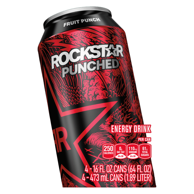 ROCKSTAR FRUIT PUNCH 16OZ