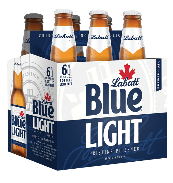 labatt blue light 6pk bottles