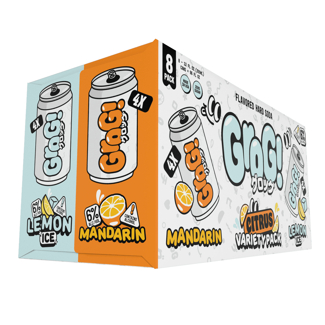 GROG CITRUS VARIETY PACK 8PK
