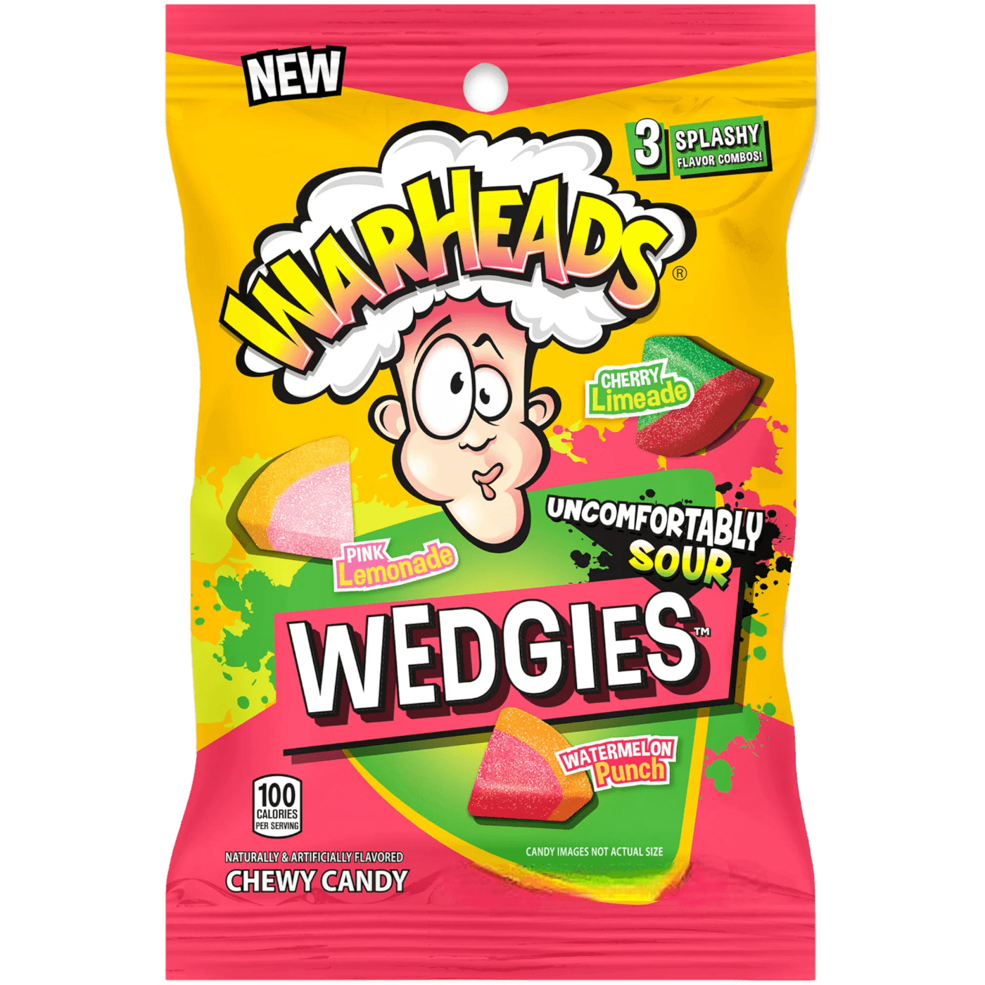 WARHEAD SOUR WEDGIES  4.5 OZ