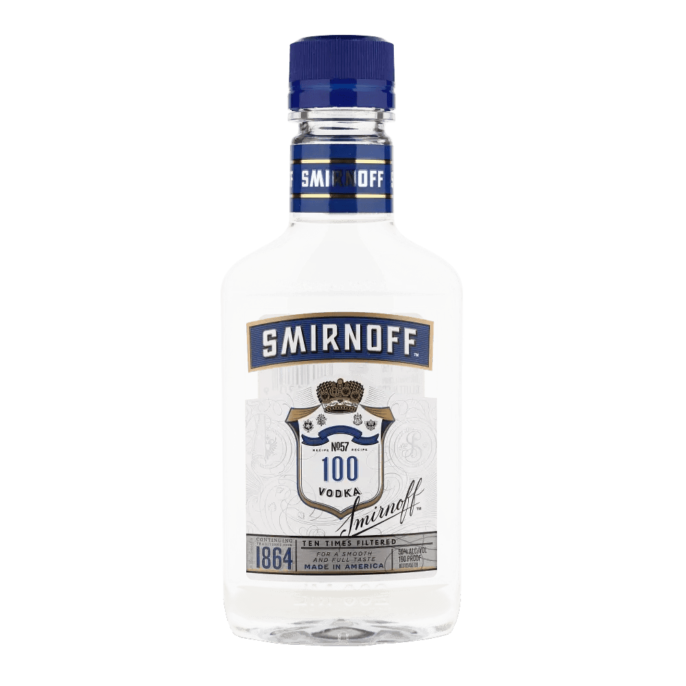 SMIRNOFF 100 PROOF 200ML